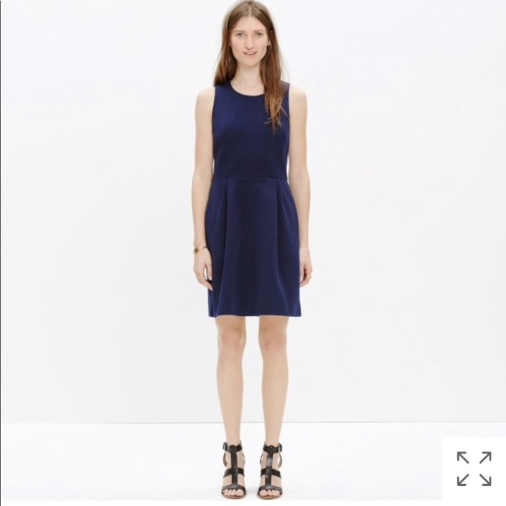 Madewell Navy Verse Dress EUC